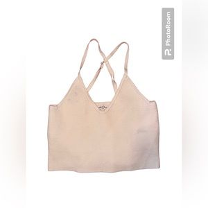 Abercrombie and Fitch White Cross Back tank top